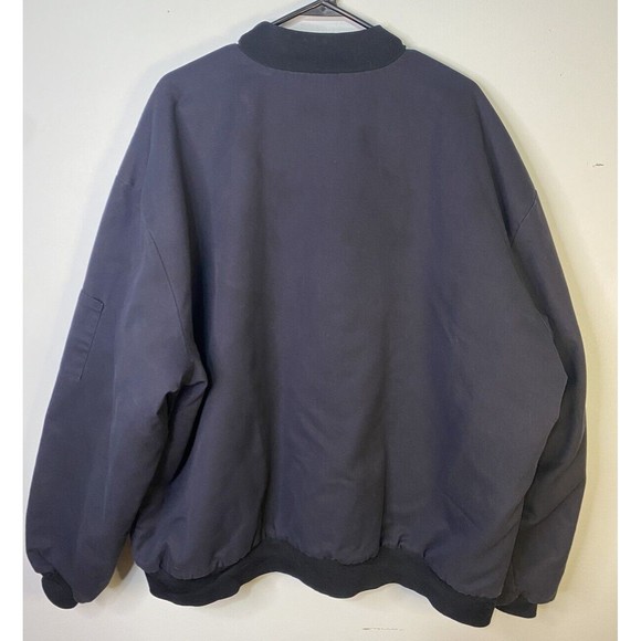 Vintage Horace Small Jacket Mens 3XL  Blue Quilted Bomber Full Zip Up Coat - Picture 6 of 6